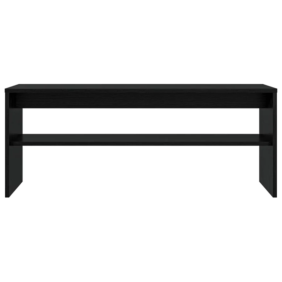 Meuble TV Chêne noir 100 x 30 x 40 cm Bois d'ingénierie - 5