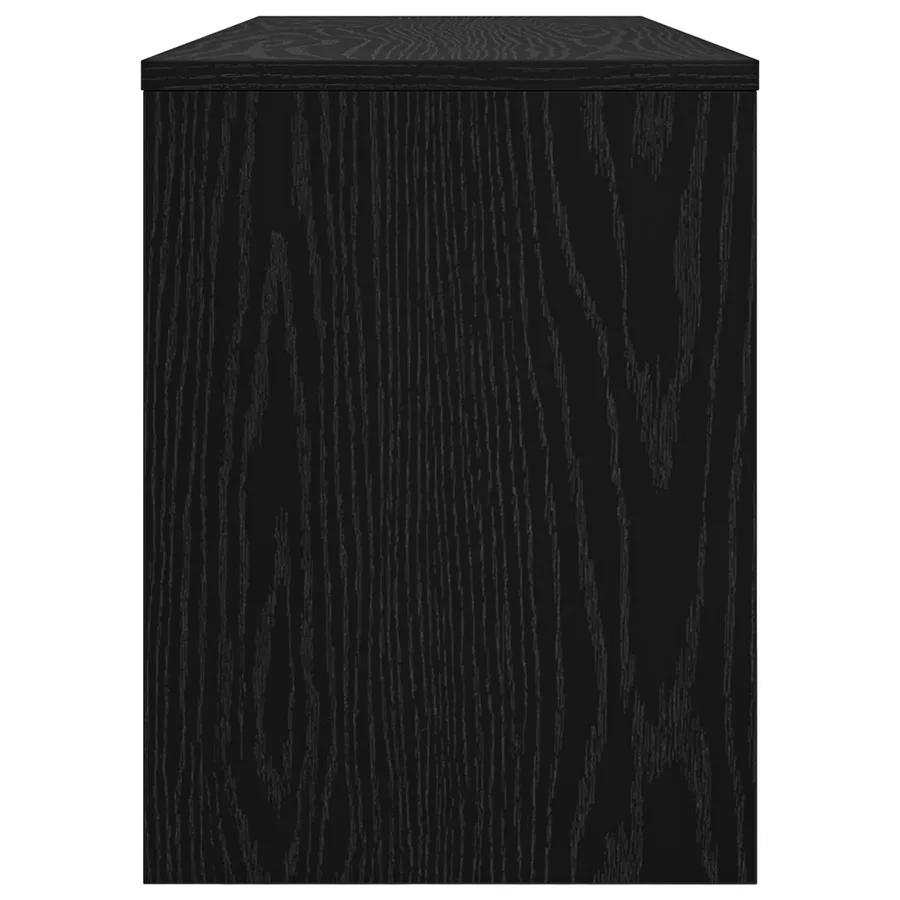 Meuble TV Chêne noir 100 x 30 x 40 cm Bois d'ingénierie - 6