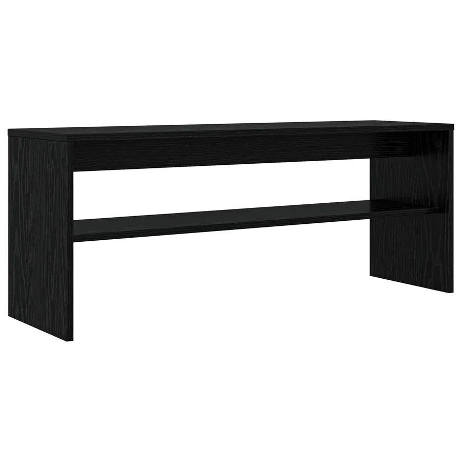 Meuble TV Chêne noir 100 x 30 x 40 cm Bois d'ingénierie - 7