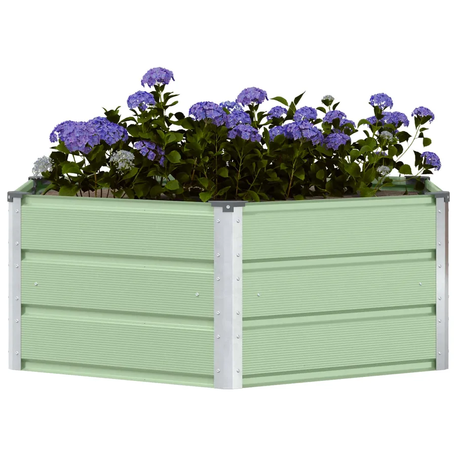 Jardinière Vert Pastel 129 x 129 x 45 cm Acier - 3