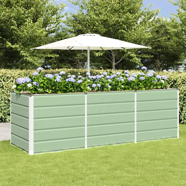 Jardinière Vert 240 x 80 x 75 cm Acier