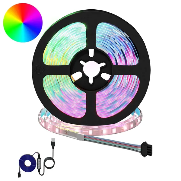 Bande LED 2 pcs Noir et Transparent 3000 mm Cuivre et plastique