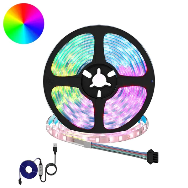 Bande LED 12 pcs Noir et Transparent 4000 mm
