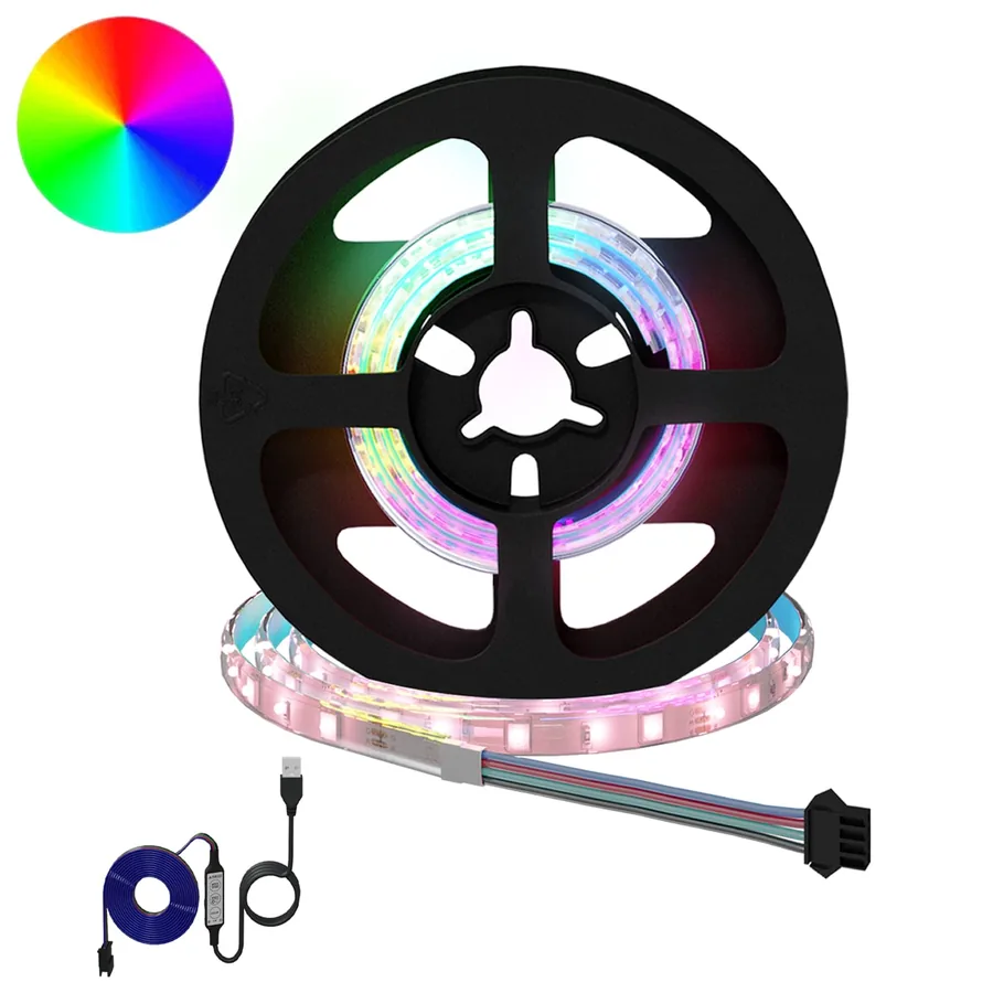 Bande LED 12 pcs Noir et Transparent 450 mm Cuivre et plastique
