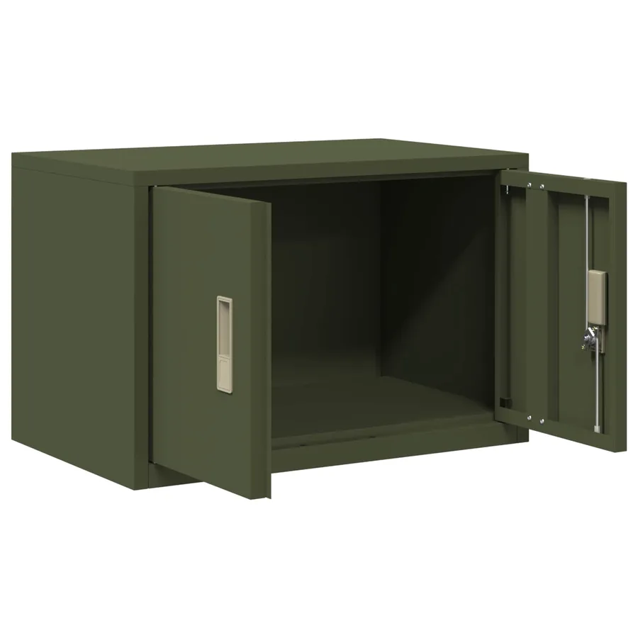 Armoire de rangement Vert olive 60 x 40 x 40 cm Acier - 5