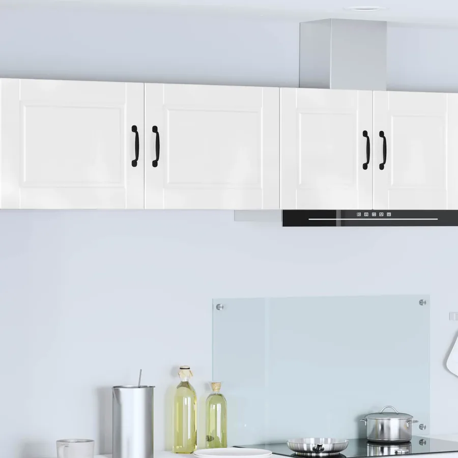 Meuble mural PORTO 2 pcs Blanc brillant 50 x 31 x 40 cm