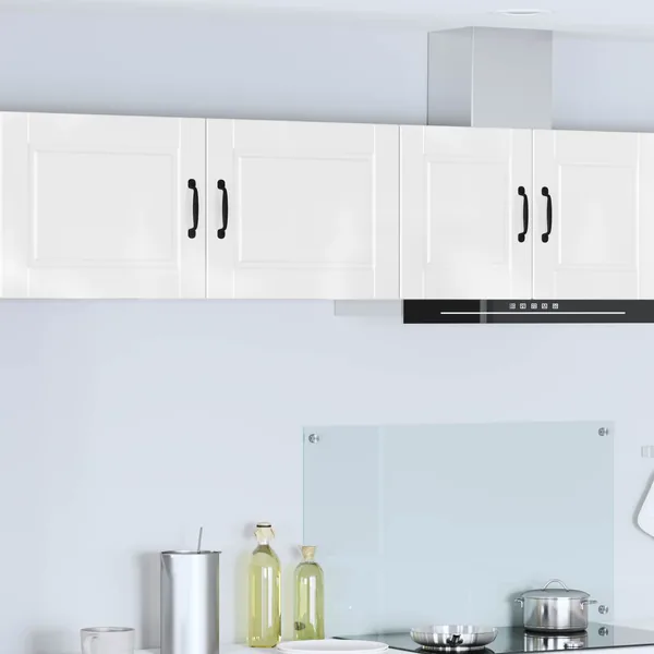 Meuble mural PORTO 2 pcs Blanc brillant 50 x 31 x 40 cm