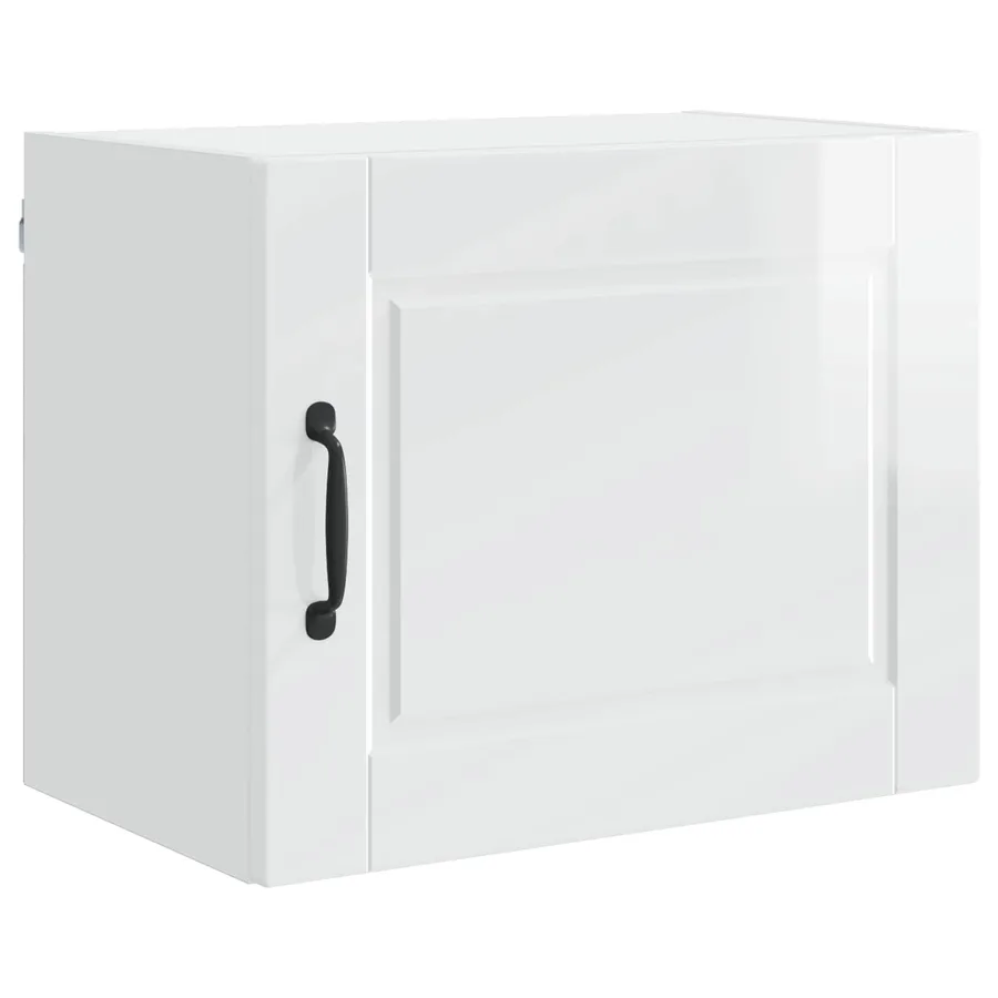Meuble mural PORTO 2 pcs Blanc brillant 50 x 31 x 40 cm - 5
