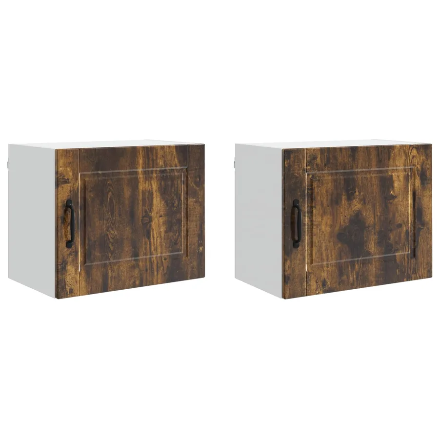 Meuble mural PORTO 2 pcs Chêne fumé 50 x 31 x 40 cm - 2