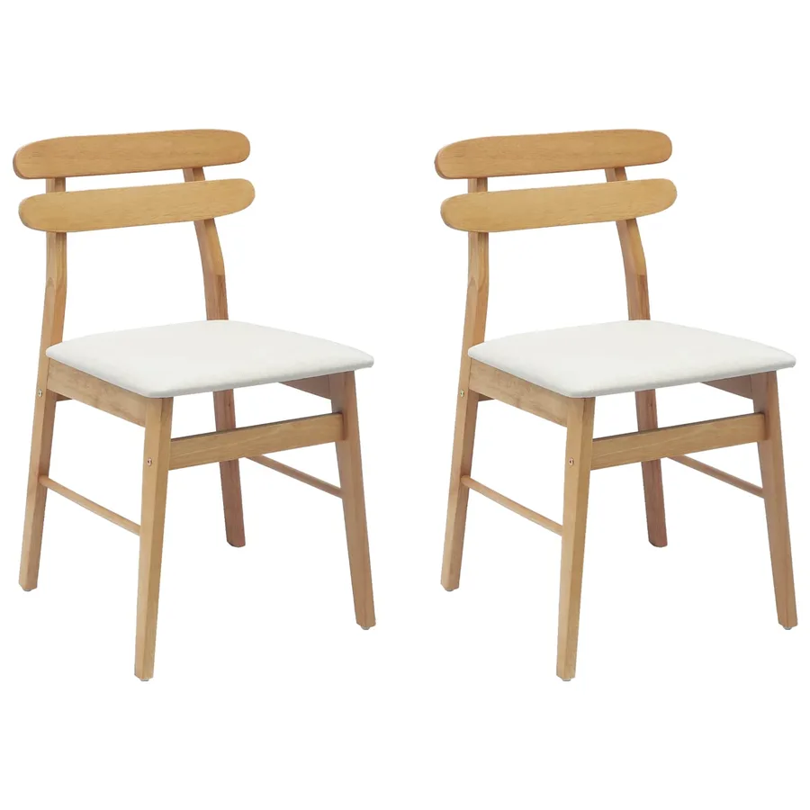 Chaise de salle à manger 2 pcs Naturel et clair - 2