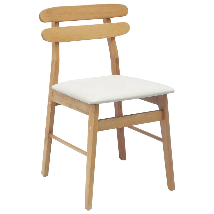 Chaise de salle à manger 2 pcs Naturel et clair - 4