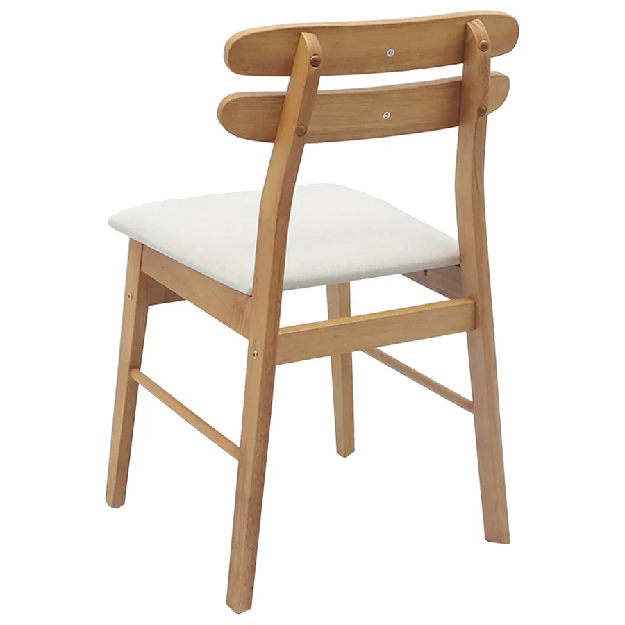 Chaise de salle à manger 2 pcs Naturel et clair - 7