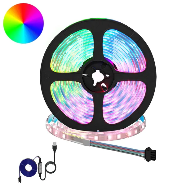 Bande LED 12 pcs Noir et Transparent 5100 mm