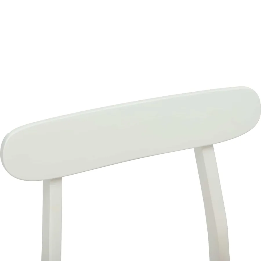 Chaise de salle à manger 2 pcs Blanc et Naturel - 9