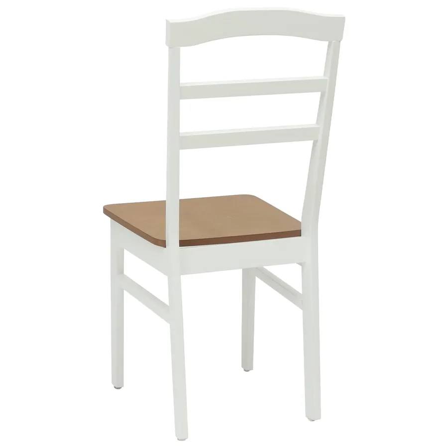 Chaise de salle à manger 2 pcs Blanc et Naturel - 7