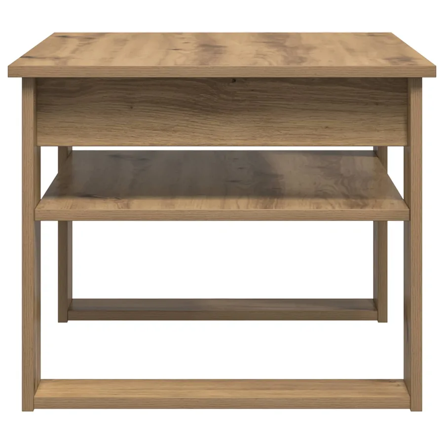 Table basse Chêne artisanal 64 x 54 x 44 cm Bois d'ingénierie - 6