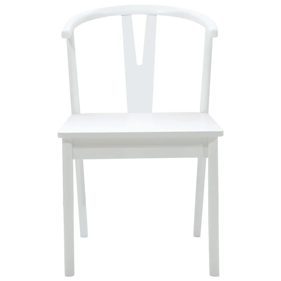 Chaise de salle à manger 2 pcs Blanc et Blanc - 5