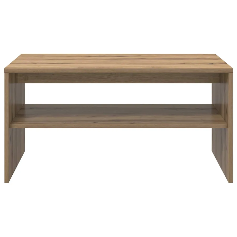 Table basse Chêne artisanal 80 x 50 x 40 cm Bois d'ingénierie - 5