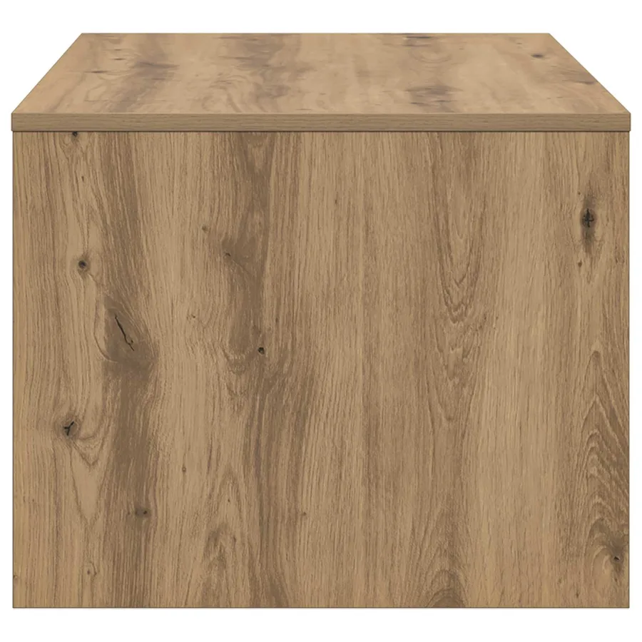 Table basse Chêne artisanal 80 x 50 x 40 cm Bois d'ingénierie - 6