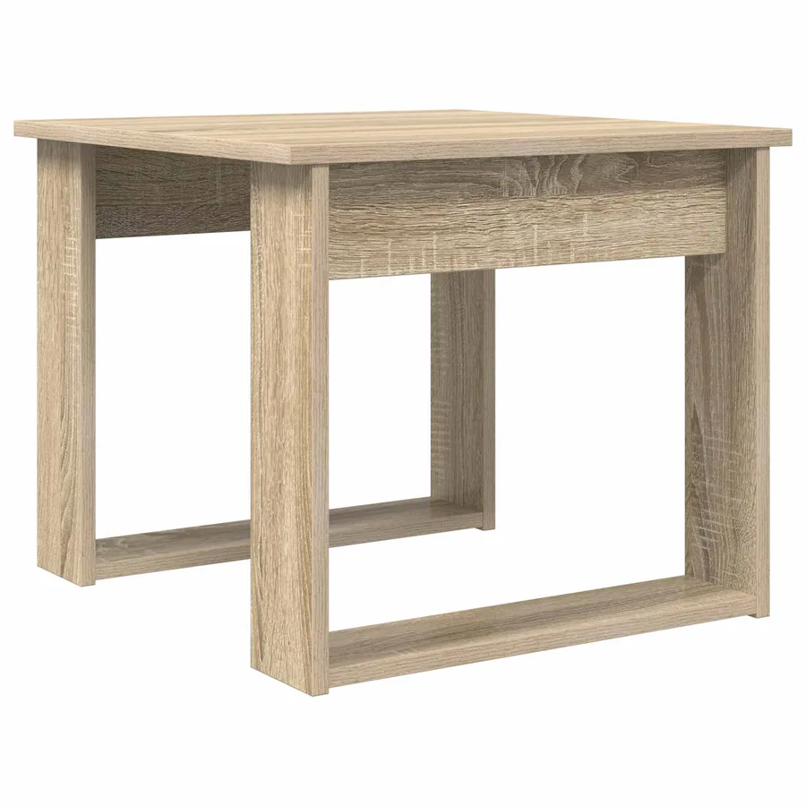Ensemble de tables basses 2 pcs Chêne Sonoma Bois d'ingénierie - 6