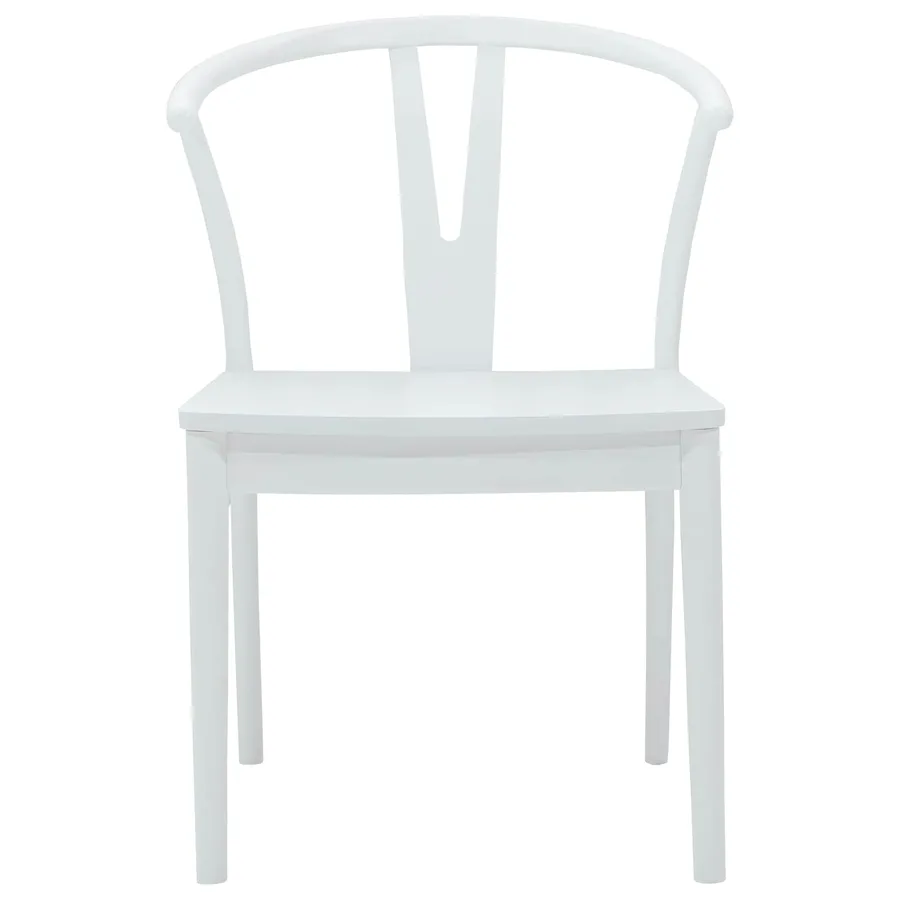 Chaise de salle à manger 2 pcs Blanc et Blanc - 5