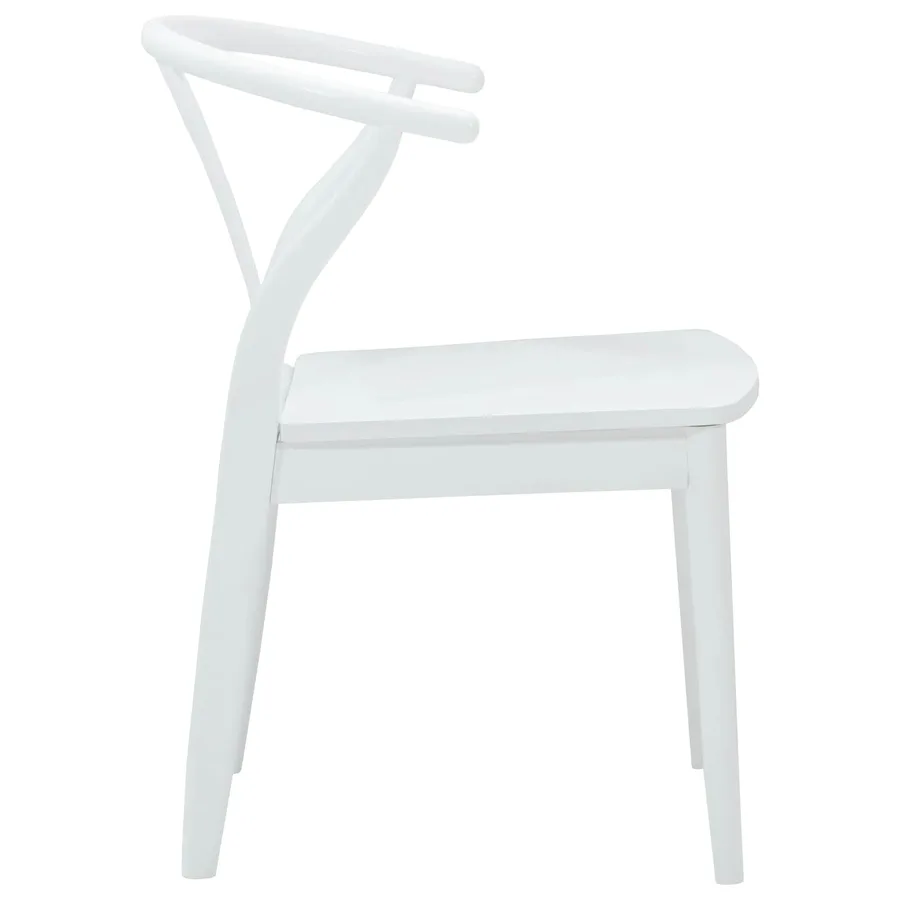 Chaise de salle à manger 2 pcs Blanc et Blanc - 6