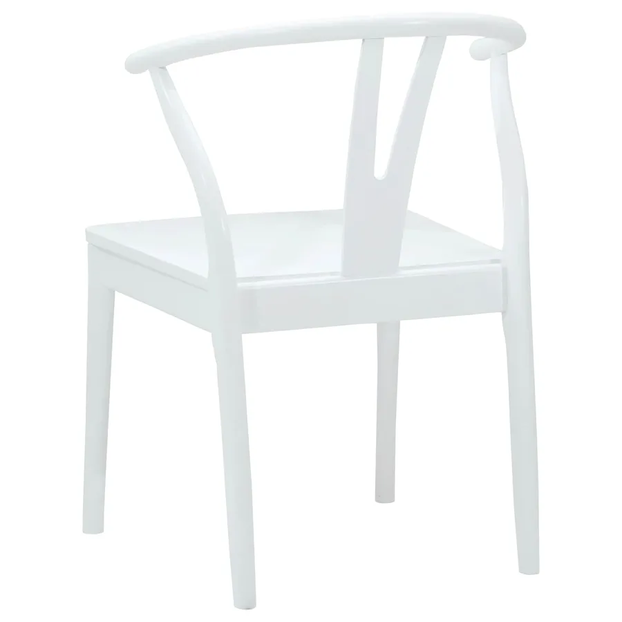 Chaise de salle à manger 2 pcs Blanc et Blanc - 7