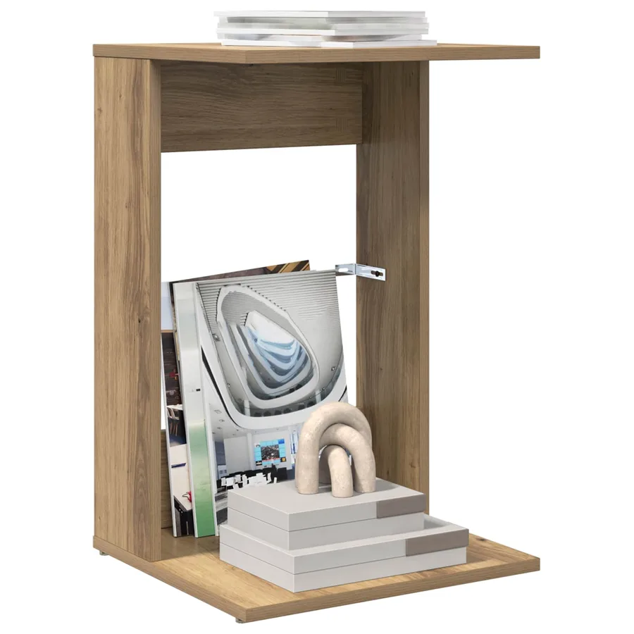 Table d'appoint Chêne artisanal 40 x 38 x 62,5 cm - 3