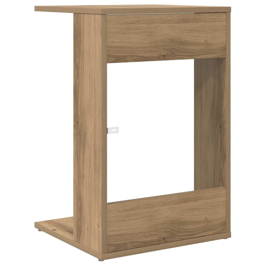Table d'appoint Chêne artisanal 40 x 38 x 62,5 cm - 7