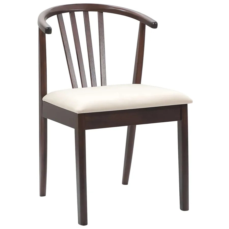 Chaise de salle à manger 2 pcs Marron clair et clair - 4