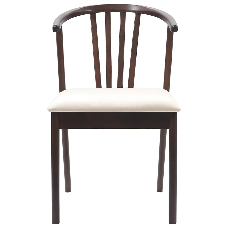 Chaise de salle à manger 2 pcs Marron clair et clair - 5