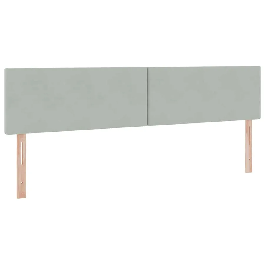 Lit de Rangement Gris clair 200 x 200 cm Velours - 9