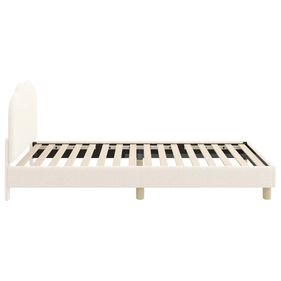 Cadre de lit pour enfants avec tête de lit Crème 90 x 190 cm - 6