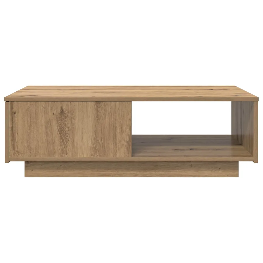 Table basse Chêne artisanal 95 x 55 x 31 cm Bois d'ingénierie - 6