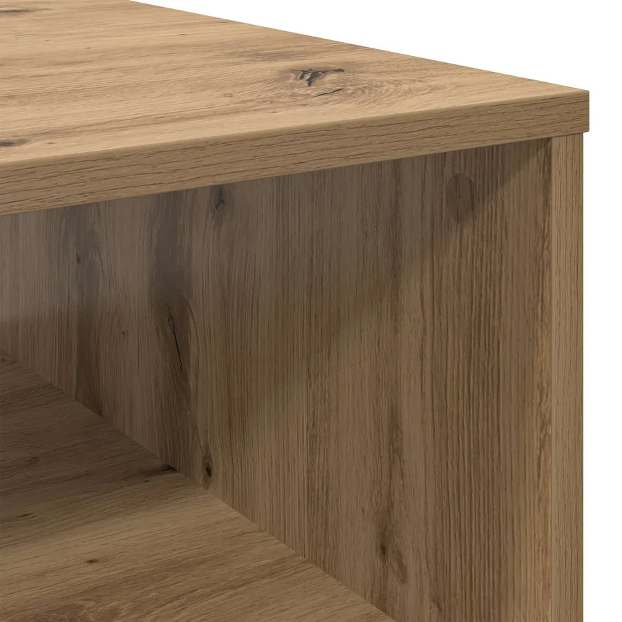 Table basse Chêne artisanal 95 x 55 x 31 cm Bois d'ingénierie - 8