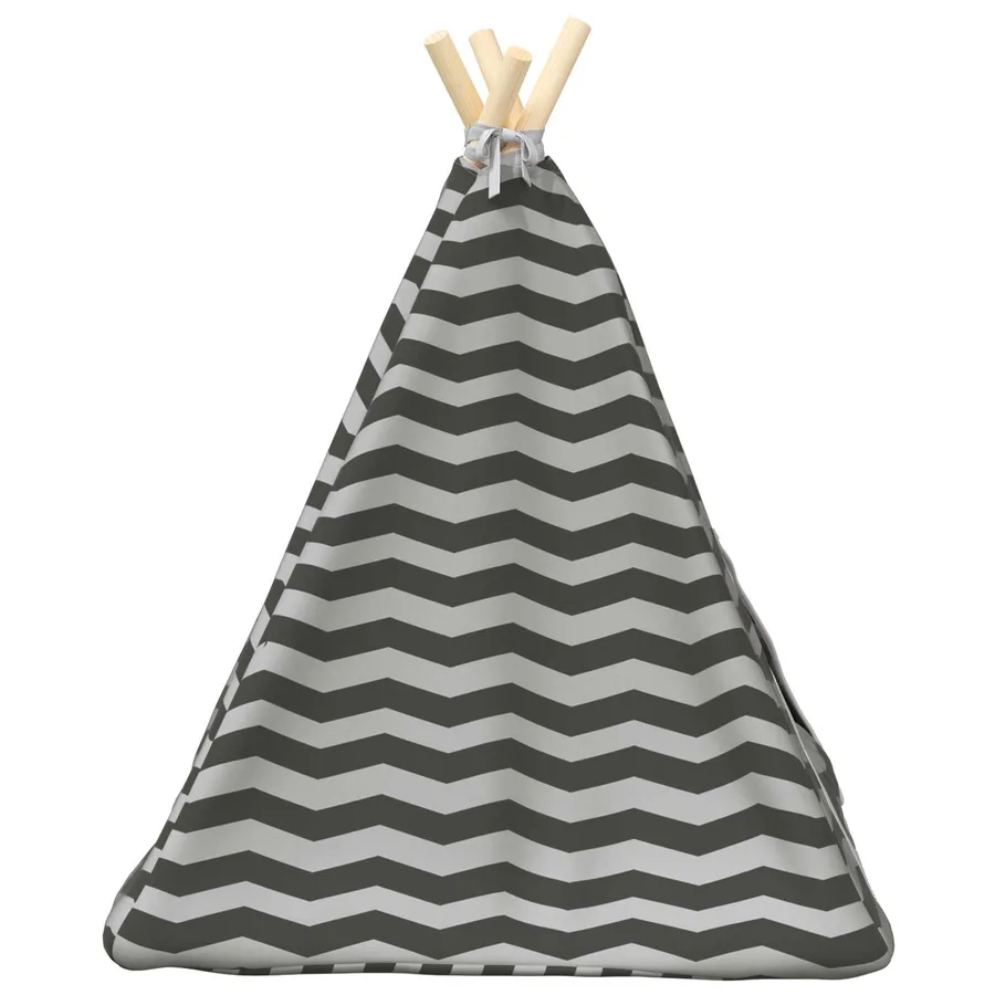 Teepee pour animaux de compagnie avec coussin 50 x 50 x 60 cm - 6