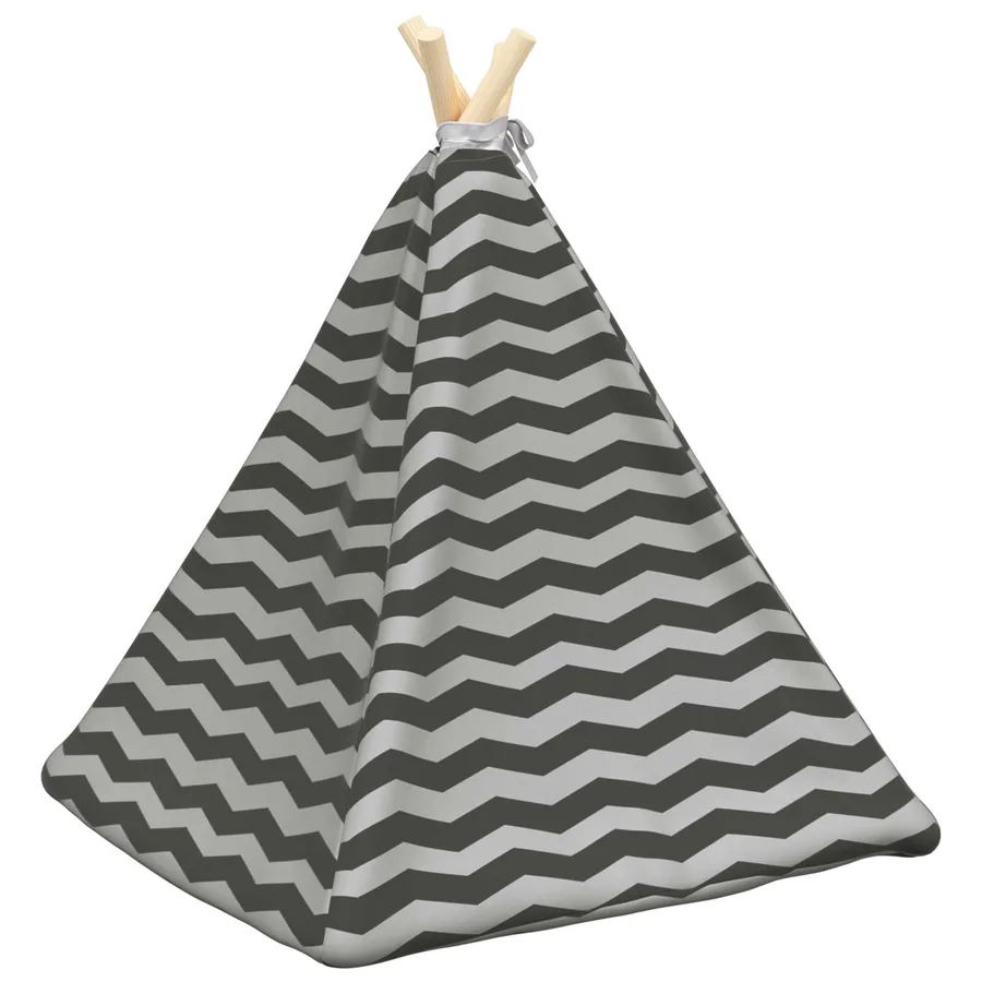 Teepee pour animaux de compagnie avec coussin 50 x 50 x 60 cm - 7
