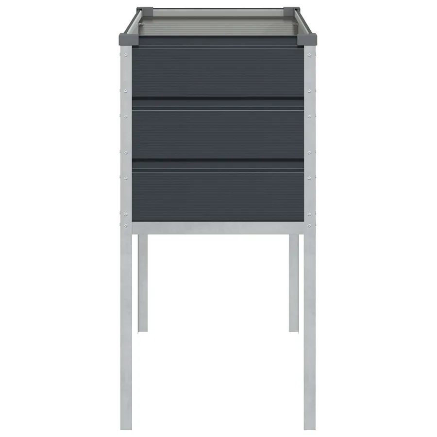 Jardinière Anthracite 100 x 45 x 90 cm Acier galvanisé - 5
