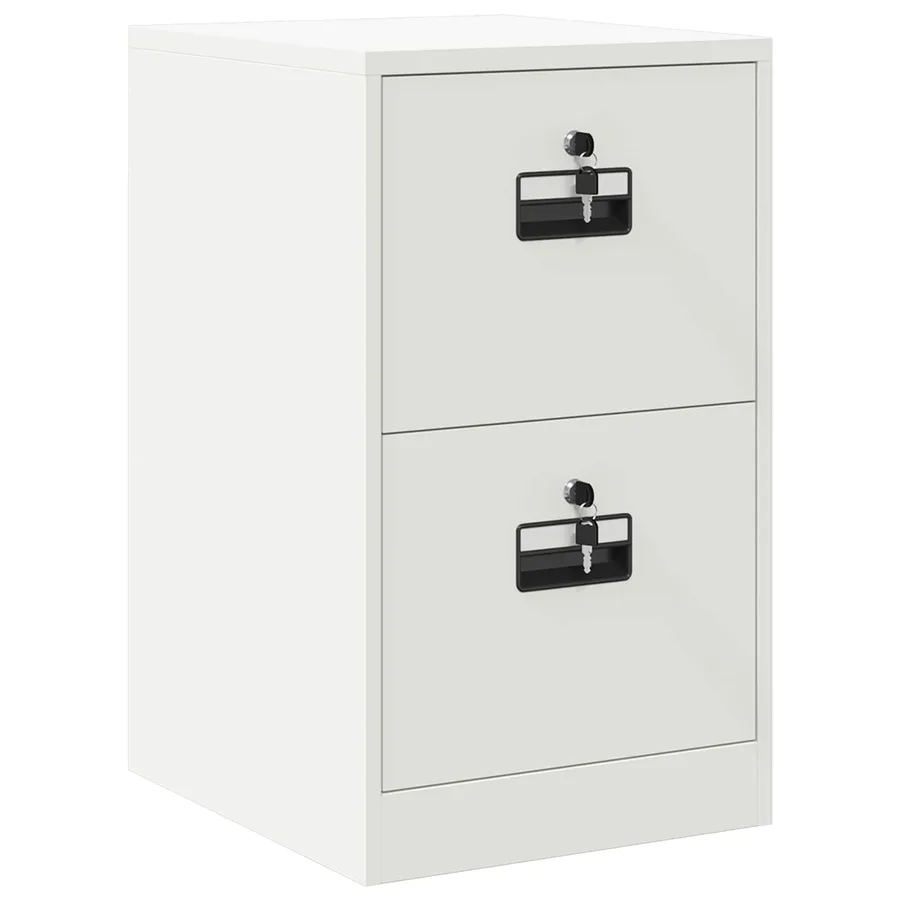 Cabinet de Dossier Blanc 44 x 50 x 74,5 cm Acier Laminé à Froid - 2