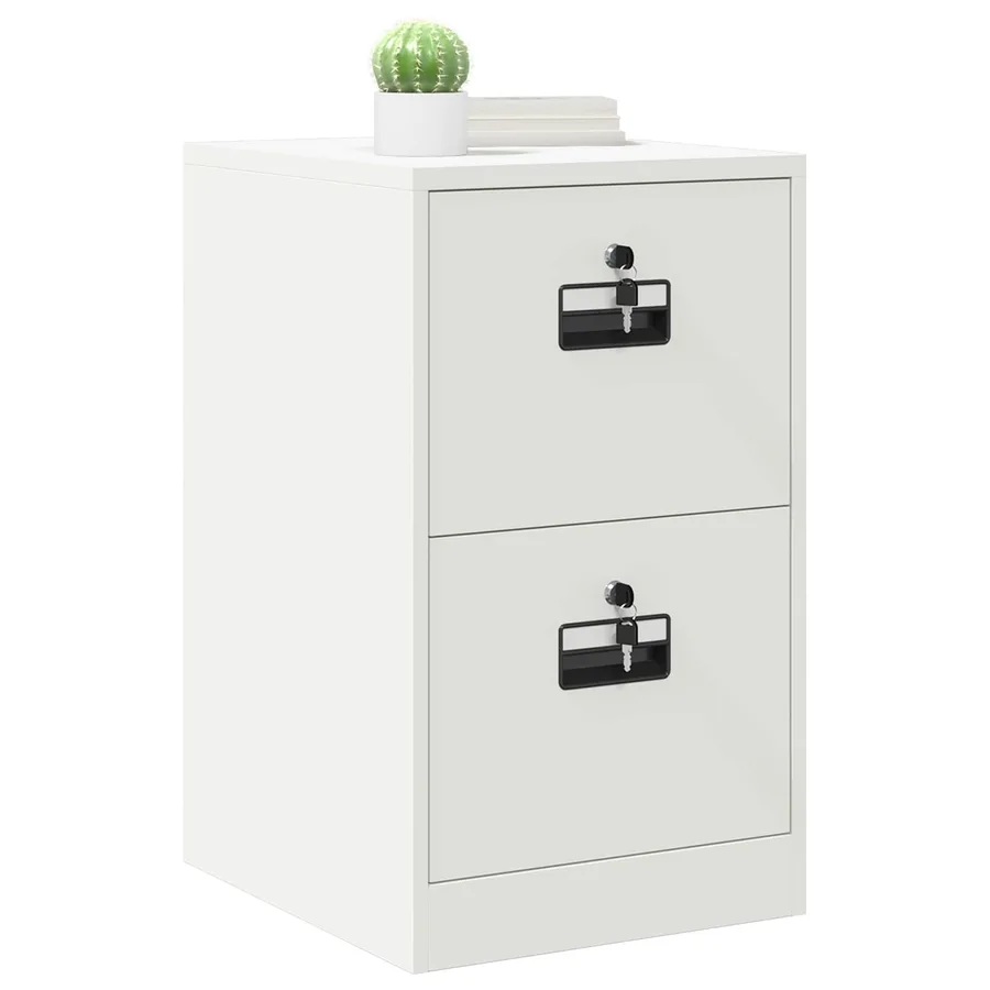Cabinet de Dossier Blanc 44 x 50 x 74,5 cm Acier Laminé à Froid - 3
