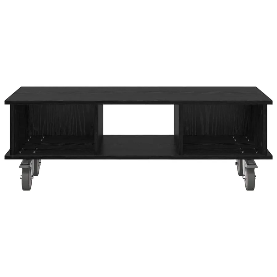 Meuble TV Chêne noir 100 x 35 x 35 cm Bois d'ingénierie - 5
