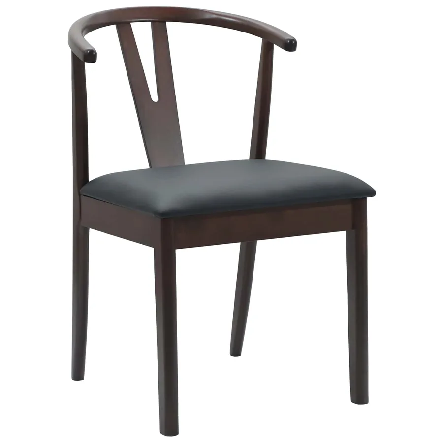 Chaise de salle à manger 2 pcs Marron clair et noir - 4