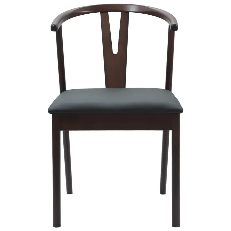 Chaise de salle à manger 2 pcs Marron clair et noir - 5