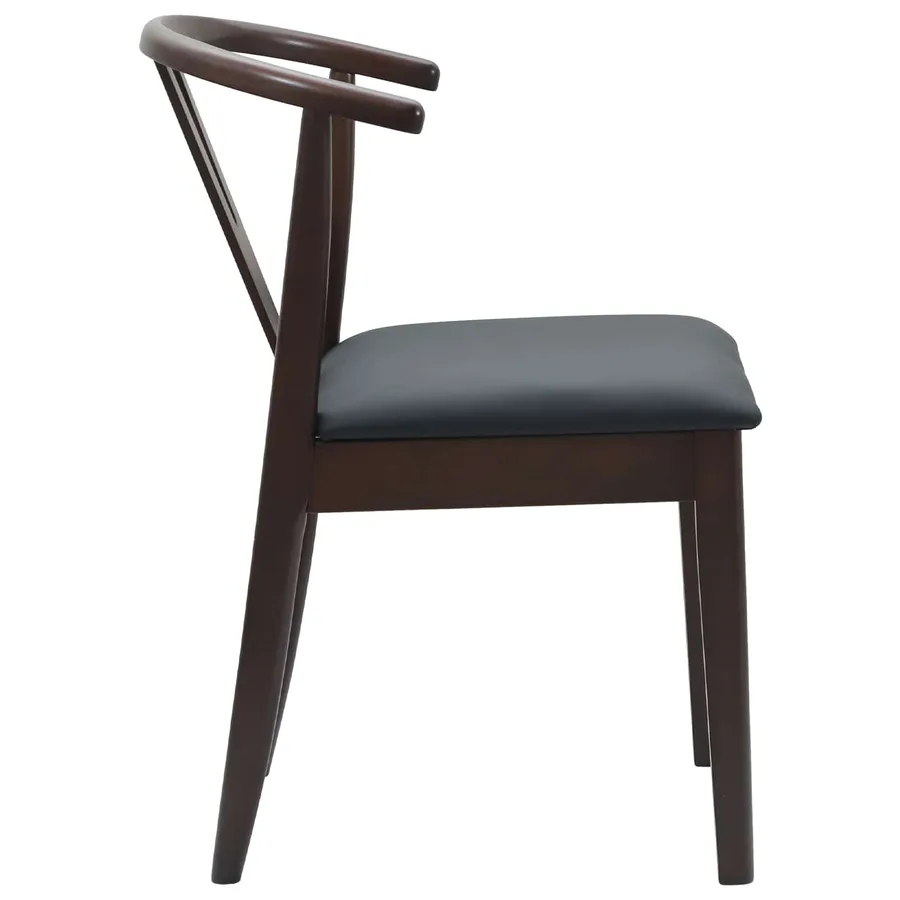 Chaise de salle à manger 2 pcs Marron clair et noir - 6