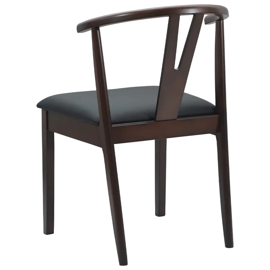 Chaise de salle à manger 2 pcs Marron clair et noir - 7