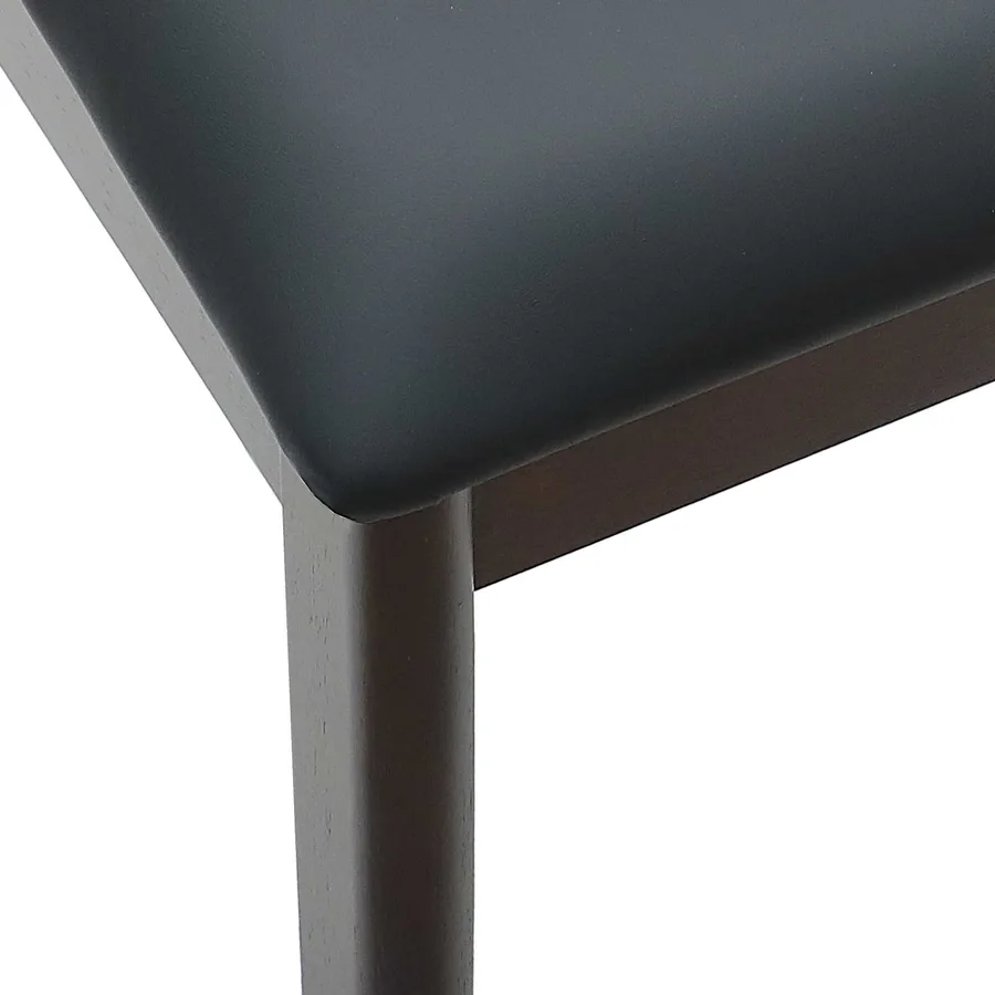 Chaise de salle à manger 2 pcs Marron clair et noir - 9