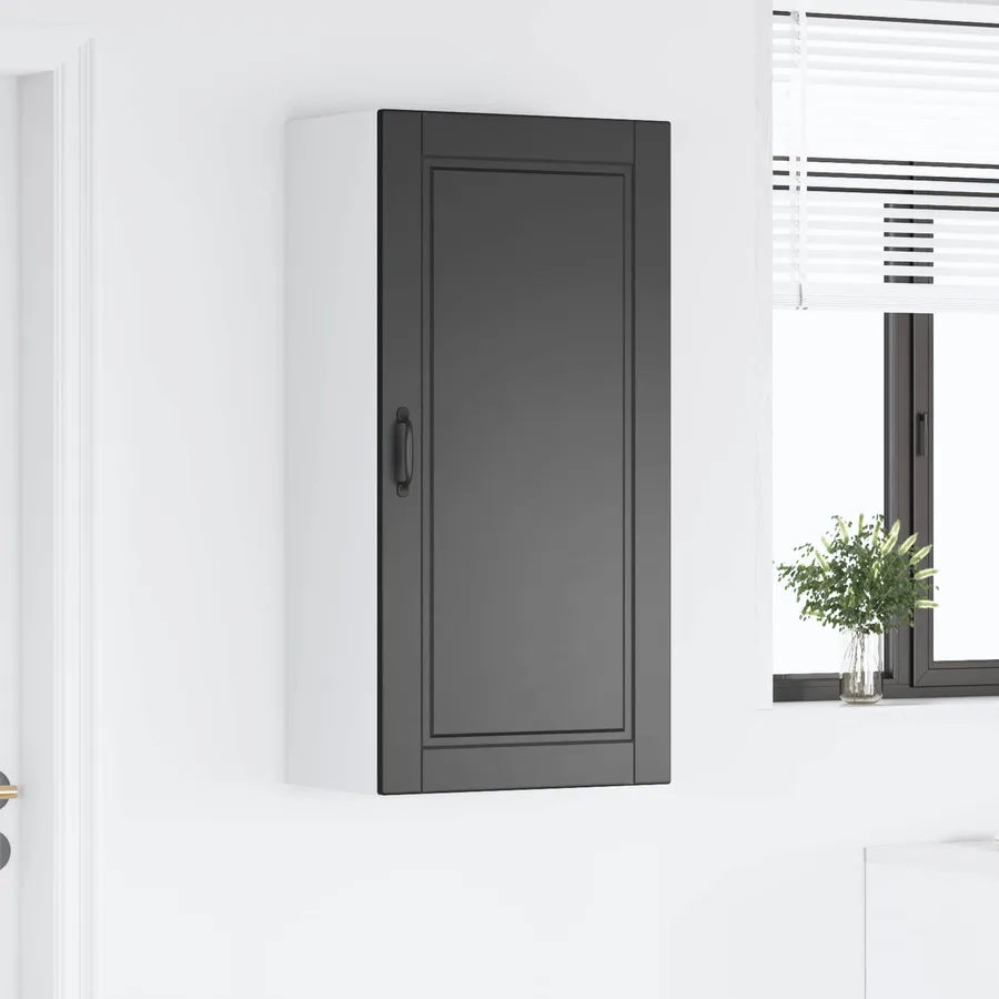 Meuble mural PORTO Noir 50 x 31 x 100 cm Bois d'ingénierie - 4