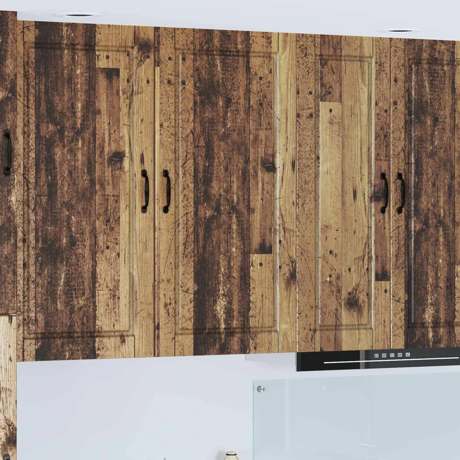 Meuble mural PORTO Bois ancien 50 x 31 x 100 cm