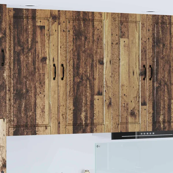 Meuble mural PORTO Bois ancien 50 x 31 x 100 cm