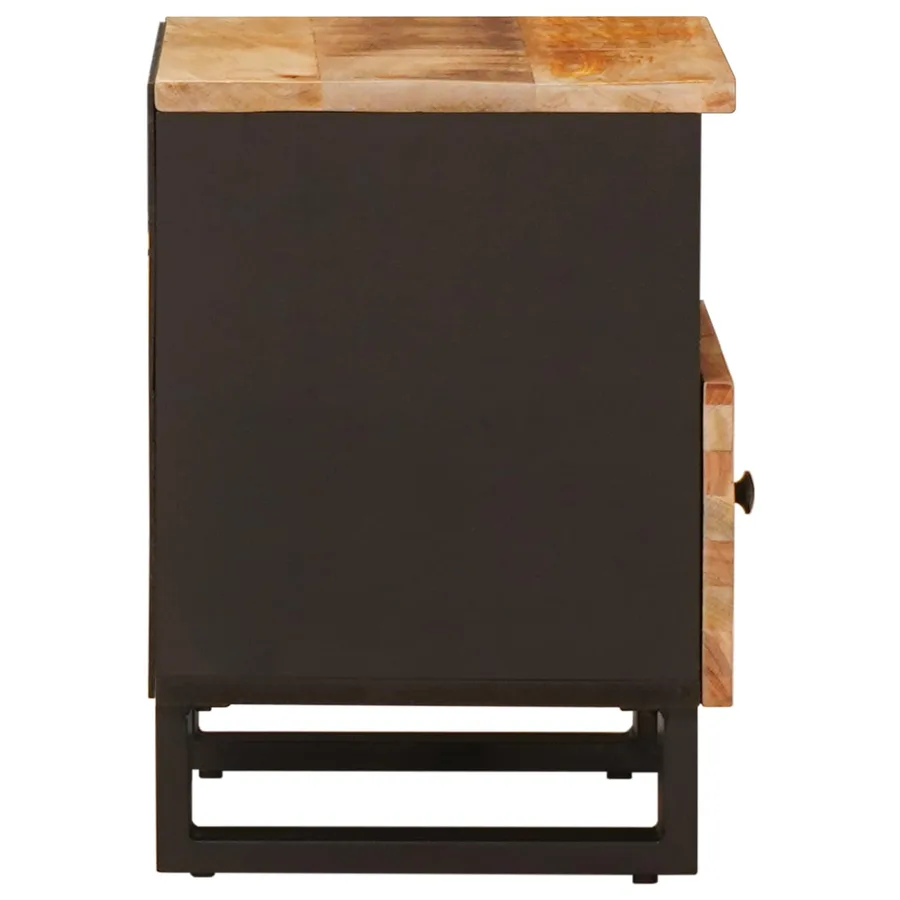 Armoire de lit avec tiroir 2 pcs Marron 40 x 33 x 46 cm - 5